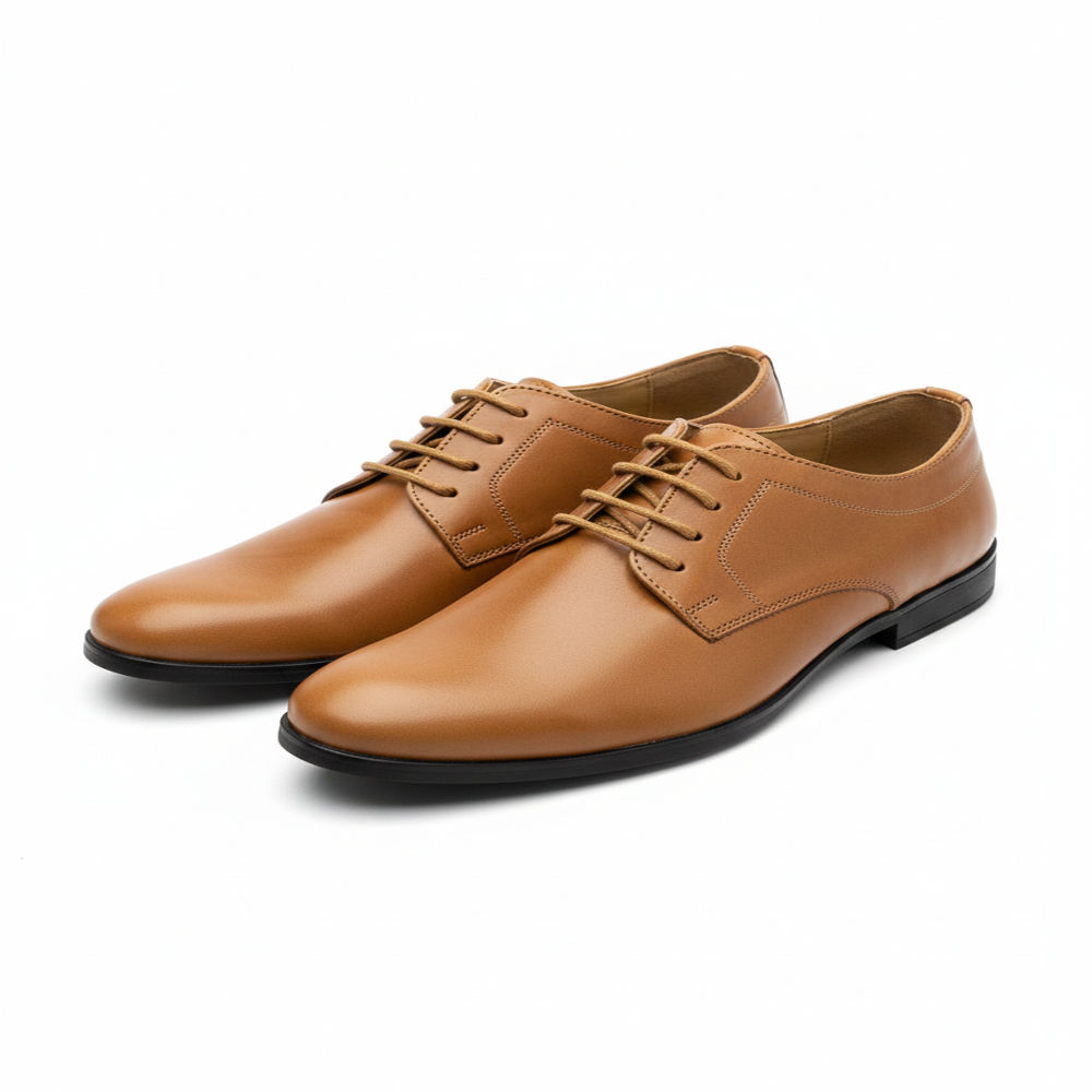 Quality Mens Formal light tan Leather Shoe